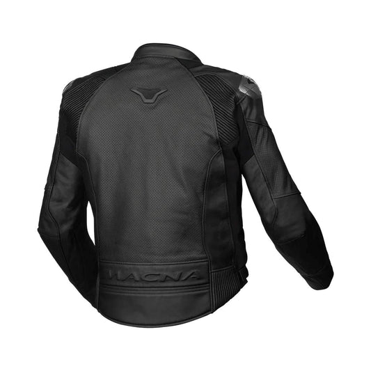 motorcycle jacket macna aviant air leather buffalo risc armax belt loop perforated black touring adventure adv back