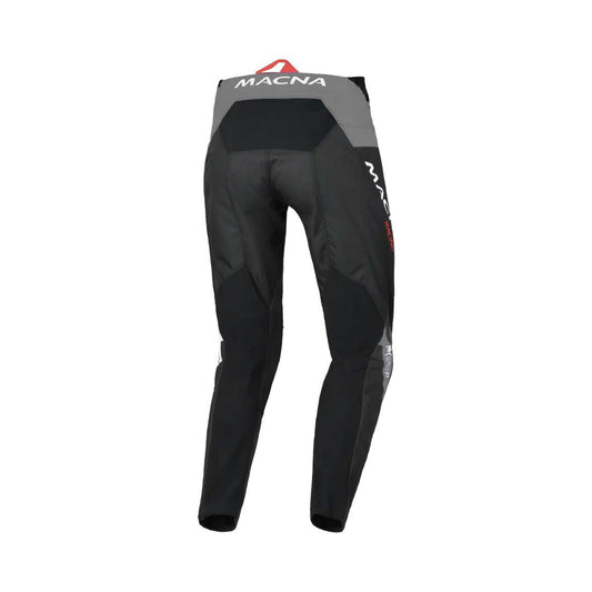 motorcycle pants macna backyard ventilation mesh lining black gray touring adventure adv back