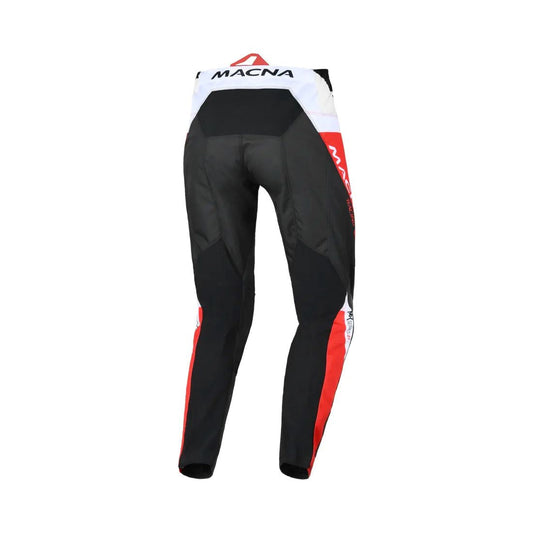 motorcycle pants macna backyard ventilation mesh lining black red touring adventure adv back