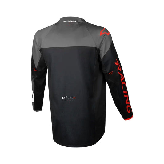motorcycle shirt macna backyard ventilation mesh black gray white touring adventure adv back