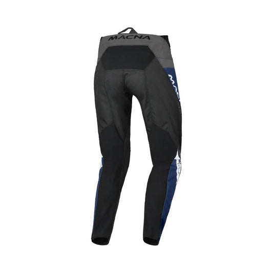 motorcycle pants macna backyard ventilation mesh lining
black blue touring adventure adv back