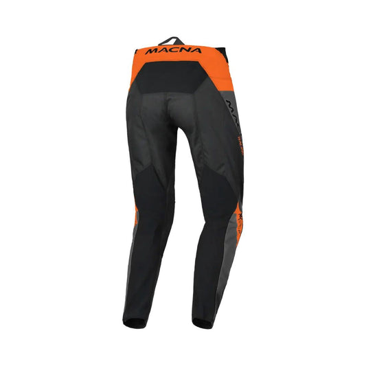 motorcycle pants macna backyard ventilation mesh lining black orange touring adventure adv back