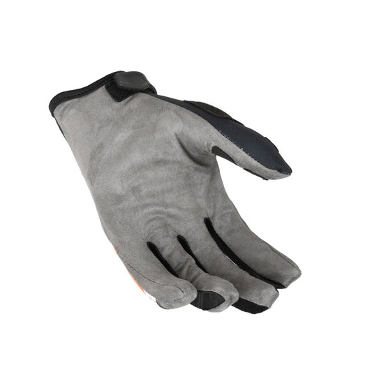 motorcycle gloves macna heat enduro mx eva thumb black gray orange touring adventure adv palm