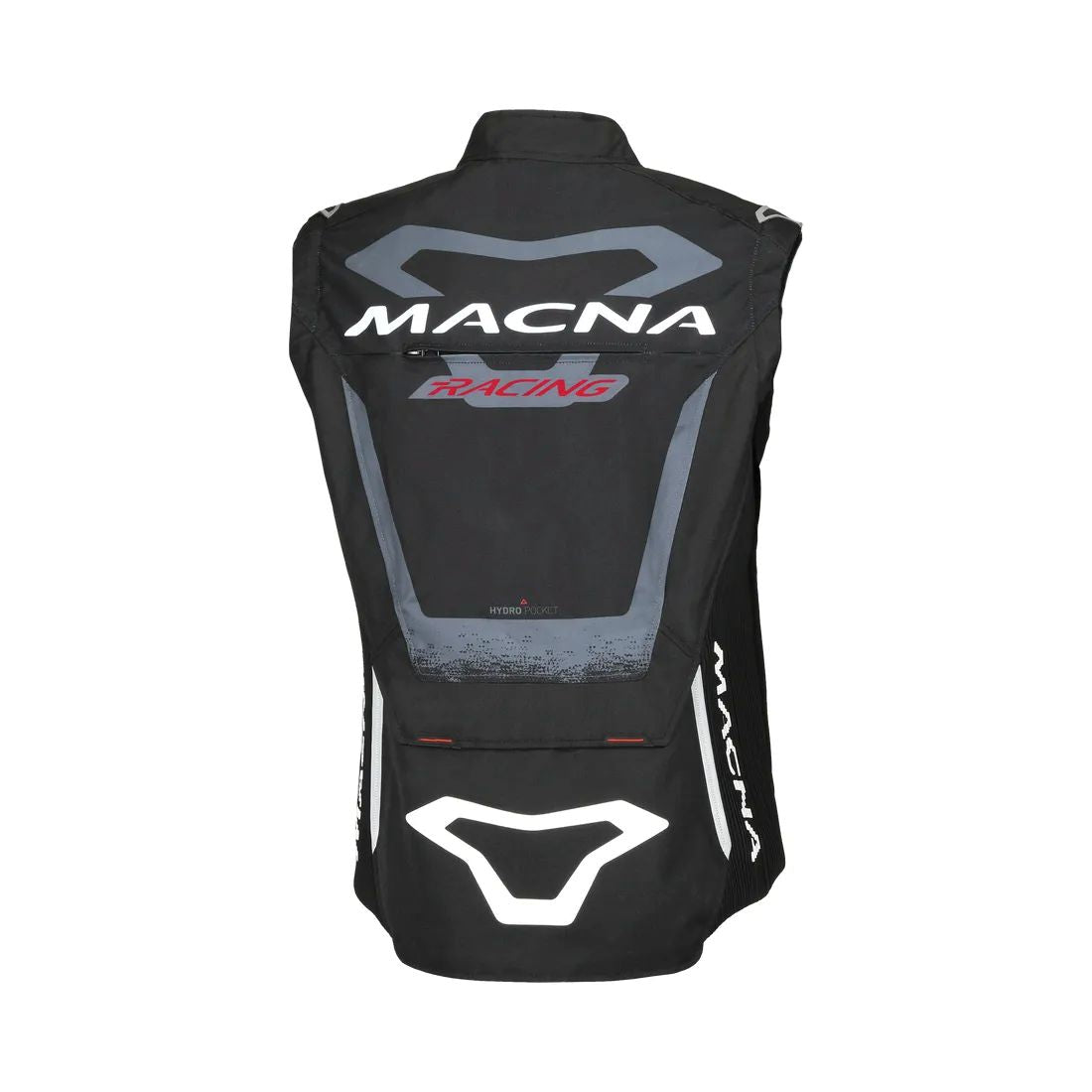 motorcycle jacket macna landmark ventilation vents summer outer shell ventilation reflective airbag hydro pocket detachable sleeves black touring adventure adv back no sleeves