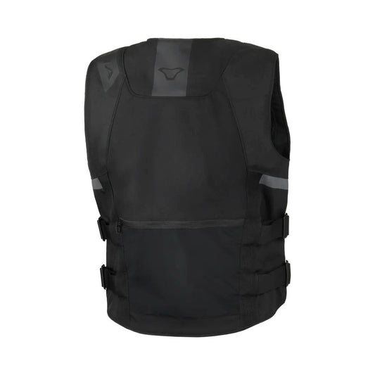 motorcycle vest macna mutv-1 ce chest back protector prepared air pockets black touring adventure adv back