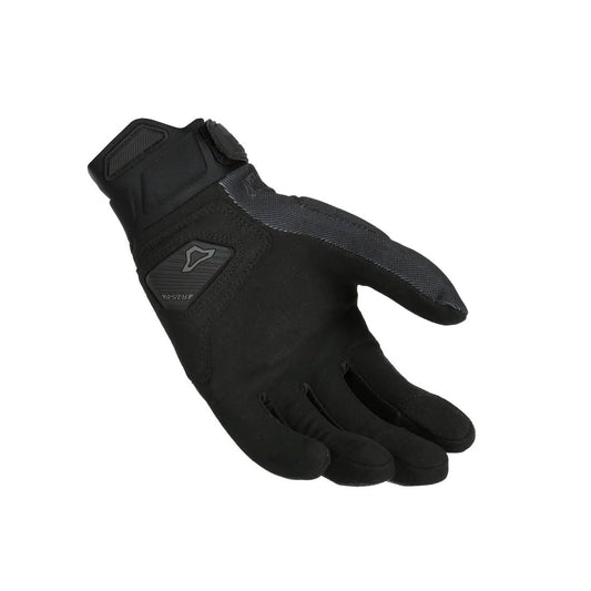 motorcycle gloves macna mana womens TPR knuckle EVA black black touring adventure adv palm