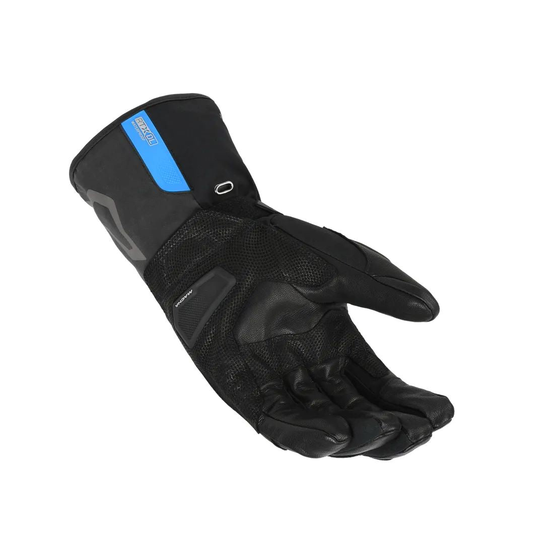motorcycle gloves macna progress 2.0 rtx dl electric heating battery touch tip screen cleaner 12v bluetooth eva tpr goat leather soft flex black touring adventure adv palm