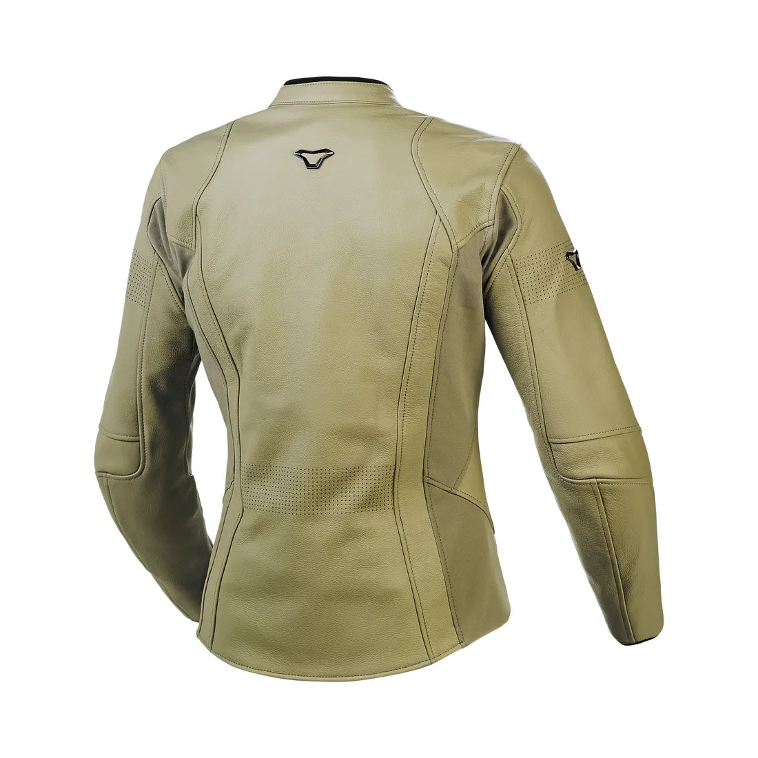 motorcycle jacket macna tequilla womens stretch panels summer risc cow leather beige touring adventure adv back