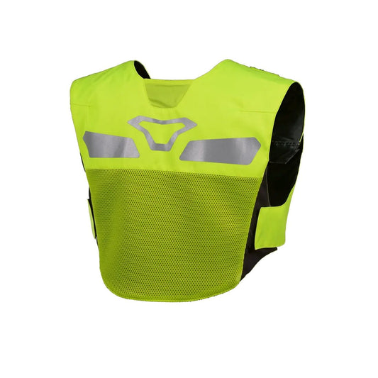 motorcycle vest macna vision tech vest led light prepared high visibility mesh reflective touring adventure adv back