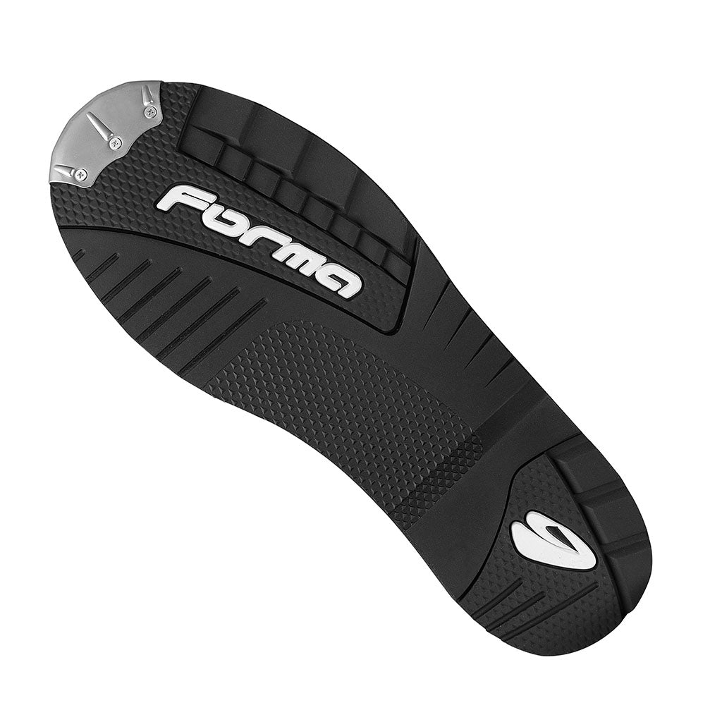 motocross boots Forma Predator black sole rubber grip lugs motorcycle mx gncc ama racing supercross