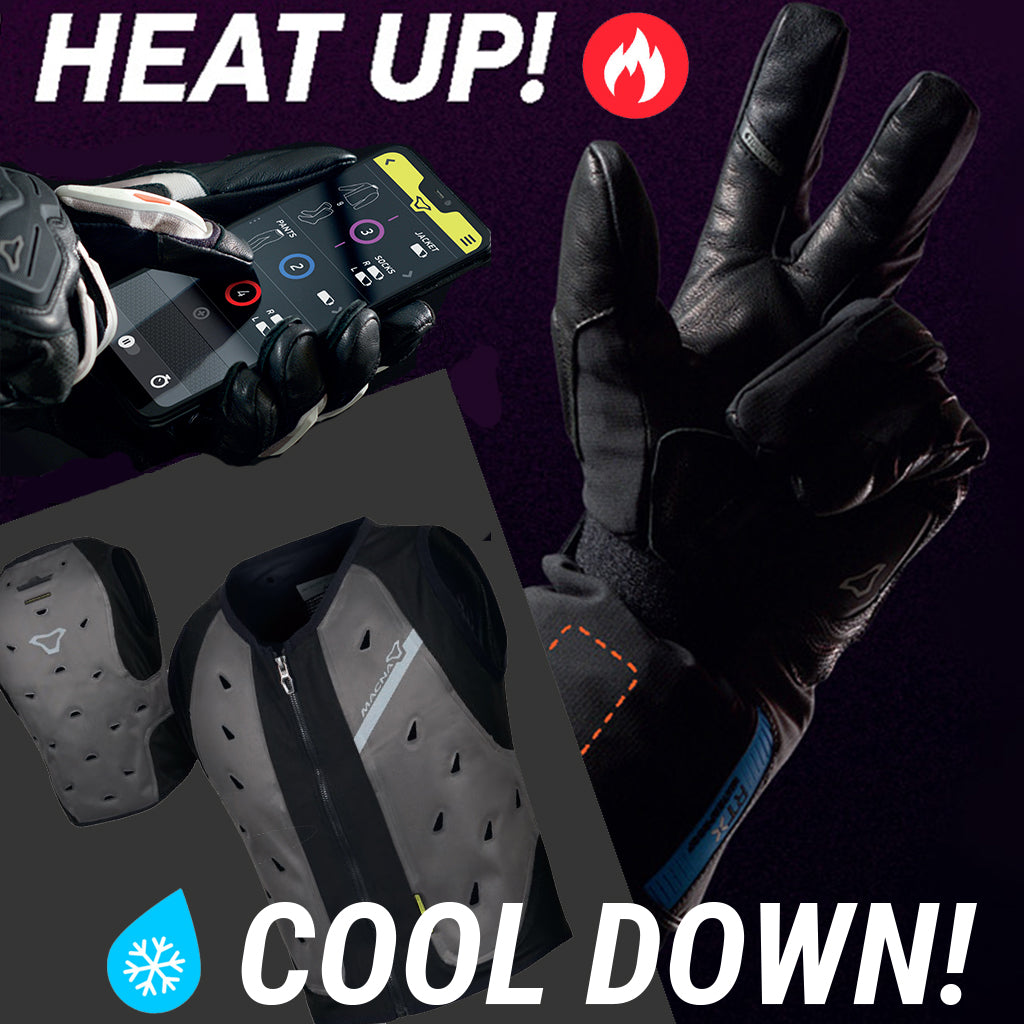 Macna Heating cooling motorcycle gear 12v vest evo hot cold products riding gear
