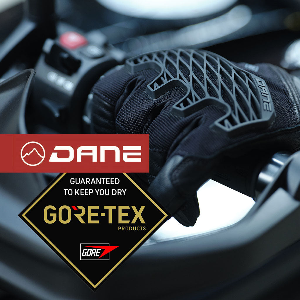 Dane goretex gloves motorcycle winter summer riding adventure