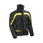 motorcycle jacket dane nimbus pro goretex windproof waterproof breathable summer jacket thermal liner insulation stretch tex armacor 3d mesh inner pockets ventilation storm collar black fluorescent yellow riding alpine touring adventure adv 