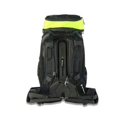 motorcycle backpack dane vertepac storage bag portable black yellow riding alpine touring adventure adv back