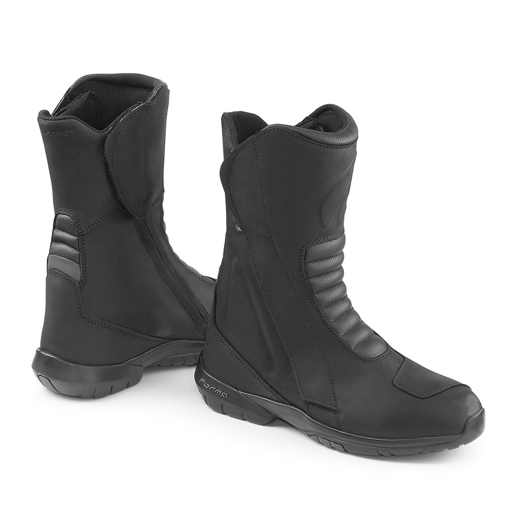 motorcycle boots touring forma frontier waterproof comfort full grain oiled leather tech alpine black drytex riding gear home main gear