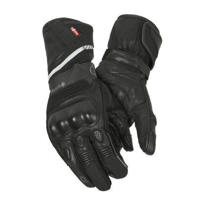 motorcycle gloves dane fureso reflective goretex conductive repel water dirt visor wiper adventure adv leather black 