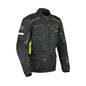 motorcycle jacket dane hornum goretex windproof waterproof breathable thermal liner chest pockets ventilation 3d mesh protection black fluorescent riding alpine touring adventure adv front