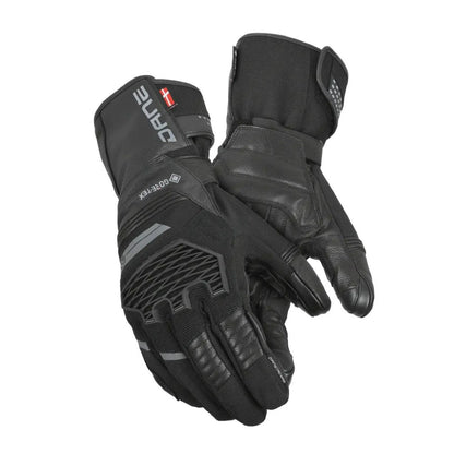 motorcycle gloves dane ivar leather textile protection black adventure mens adv touring 