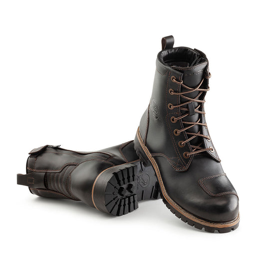 Forma Legacy dry motorcycle boots, brown urban city street waterproof lightweight riding gear tech high