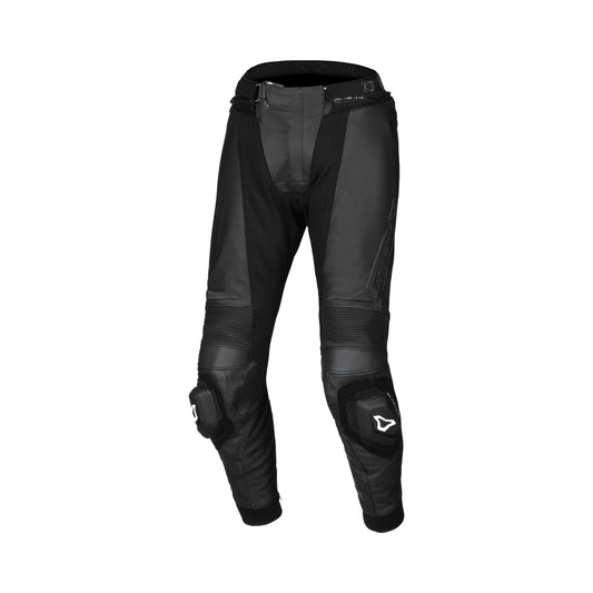 motorcycle pants leather macna vario for men sports touring knee sliders riding gear front