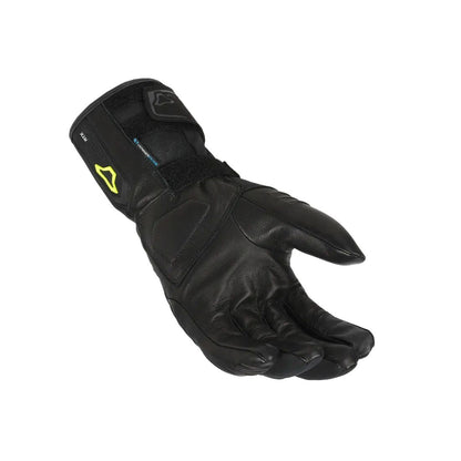 motorcycle gloves macna axista womens ergo thumb eva knuckle waterproof raintex eva double palm goat leather black touring adventure adv palm 