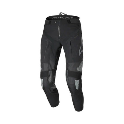 
motorcycle pants macna chameleon vents ventilation mesh black gray touring adventure adv front