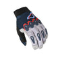 motorcycle gloves macna chameleon exo risc knuckle tpr eva blue red gray touring adventure adv top