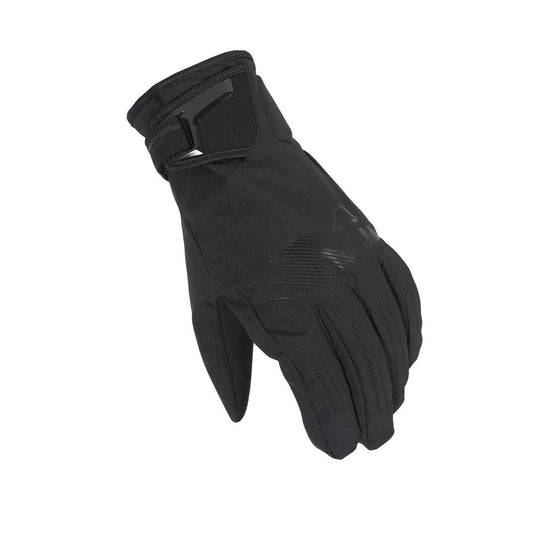 motorcycle gloves macna waterproof grip print touch tip raintex black touring adventure adv top