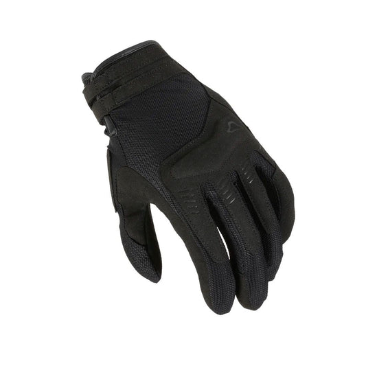 motorcycle gloves macna darko womens ergo thumb grip print eva knuckle tpr palm black touring adventure adv top