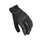 motorcycle gloves macna lithic womens touch tip gel grip print ergo thumb TPR knuckle EVA black touring adventure adv top