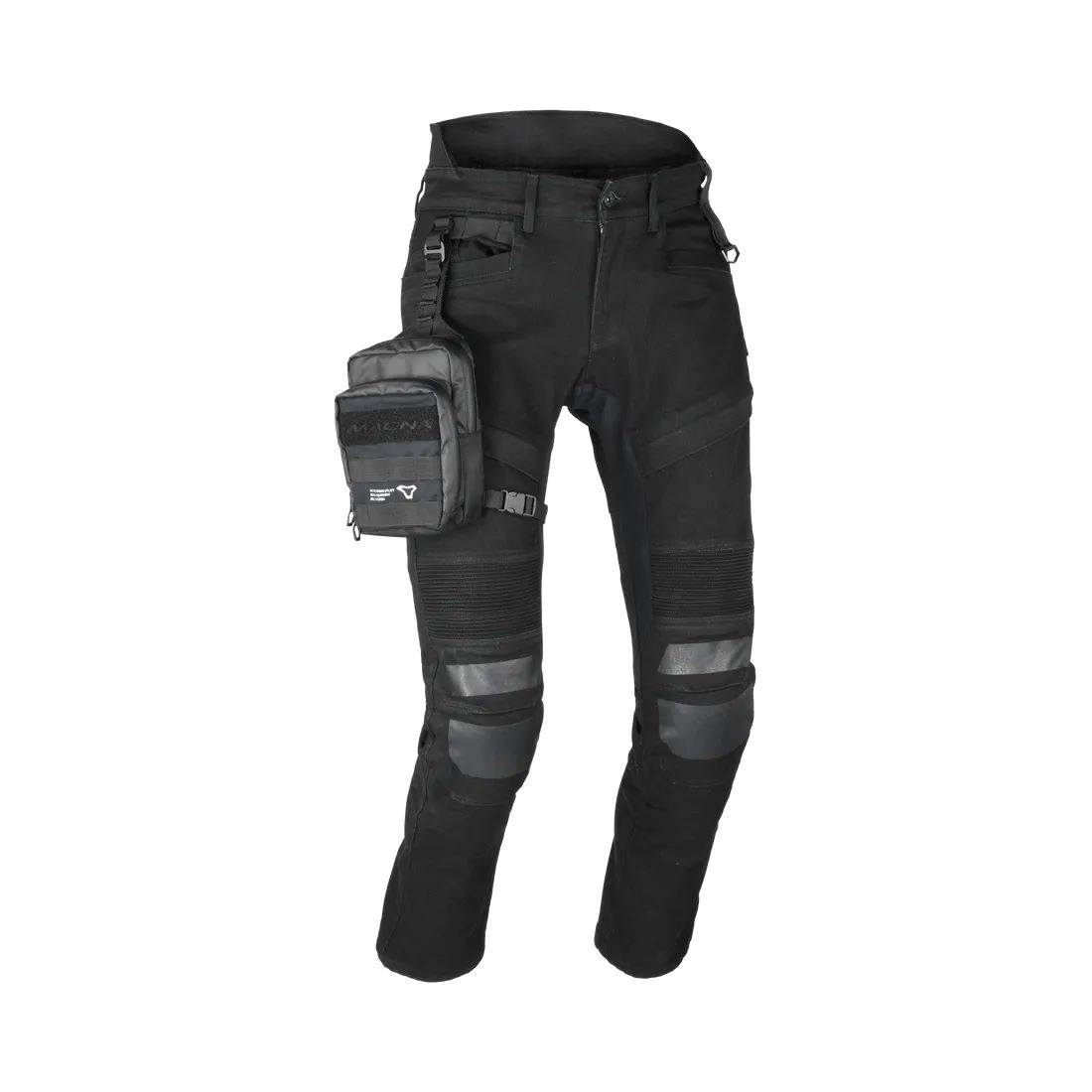 motorcycle leg bag mulb-1 macna waterproof PALS nighteye night eye black touring adventure adv diagram