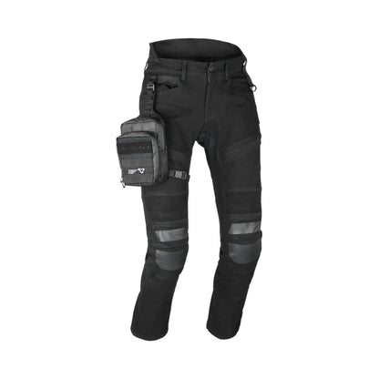 motorcycle leg bag mulb-1 macna waterproof PALS nighteye night eye black touring adventure adv diagram