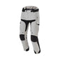 motorcycle pants macna novado waterproof raintex mesh detachable thermo reflective air panels heat shield white gray black touring adventure adv front