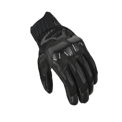 motorcycle gloves macna octavius goat leather ergo thumb touch tip tpr fingers eva double palm black touring adventure adv top