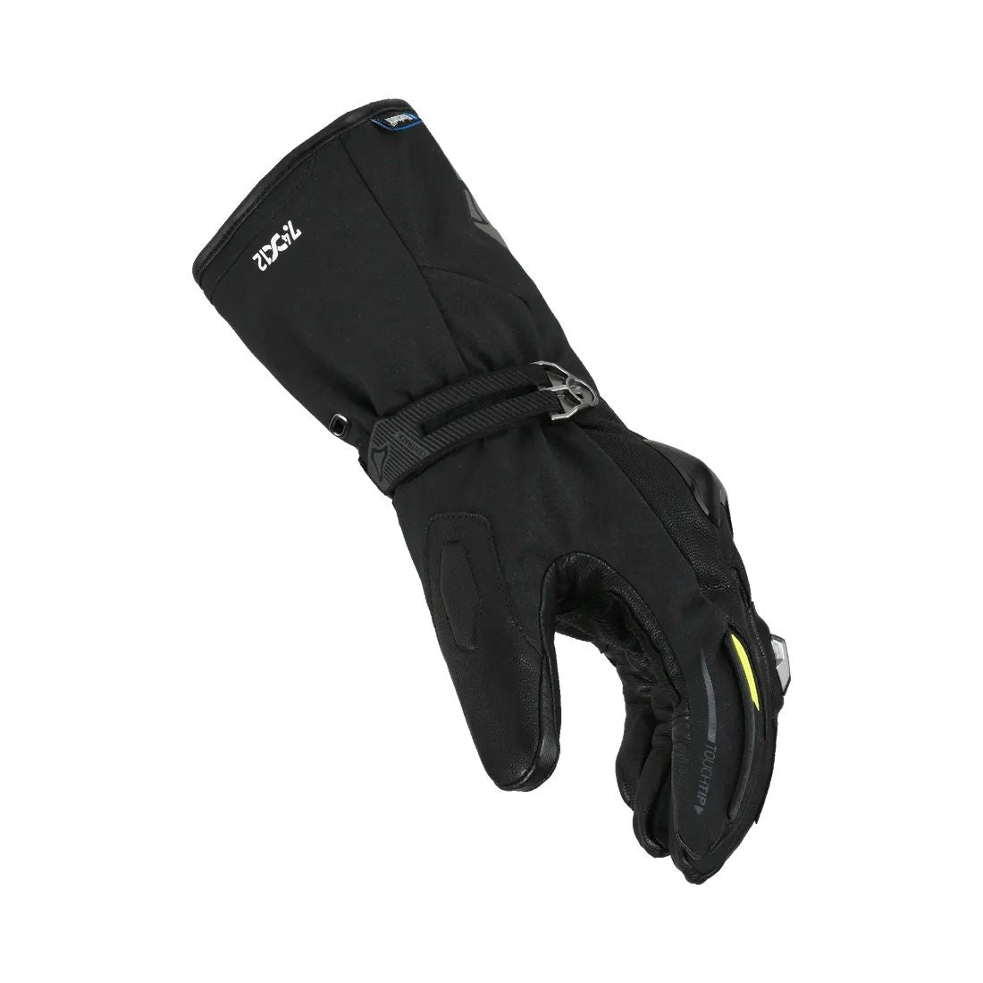 motorcycle gloves macna progress 2.0 rtx dl kit electric heating battery touch tip screen cleaner 12v bluetooth eva tpr goat leather soft flex black touring adventure adv side