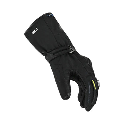 motorcycle gloves macna progress 2.0 rtx dl kit electric heating battery touch tip screen cleaner 12v bluetooth eva tpr goat leather soft flex black touring adventure adv side