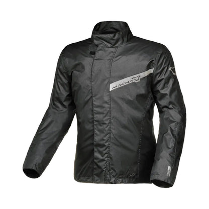 motorcycle pants macna womens spray laminated reflection rain rainwear travel pouch black touring adventure adv front