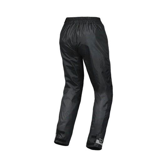 motorcycle pants macna womens spray laminated reflection rain rainwear travel pouch black touring adventure adv back