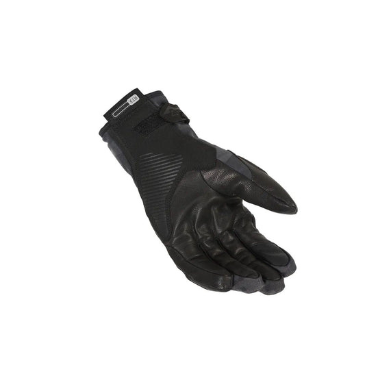 motorcycle gloves macna waterproof risc solid knuckle insulated goat leather palm reinforced touch tip black gray camo touring adventure adv palm