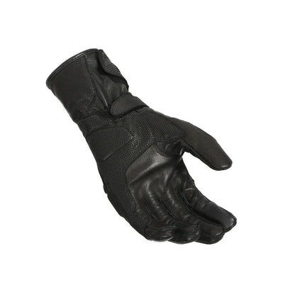 motorcycle gloves macna trivor goat leather eva double palm touch tip black touring adventure adv palm