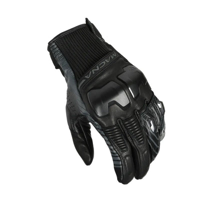 motorcycle gloves macna ultraxx cow goat leather touch tip armax perforated risc protection black touring adventure adv top