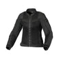 motorcycle jacket macna velotura womens vents ventilation ventilated 3d mesh risc reflection ce protection black touring adventure adv front