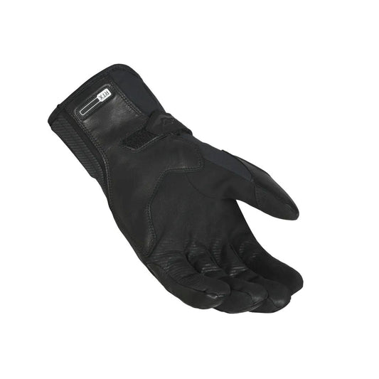 motorcycle gloves macna womens era rtx heated electric electrically thermos Bemberg goat leathertouch tip black touring adventure adv palm
