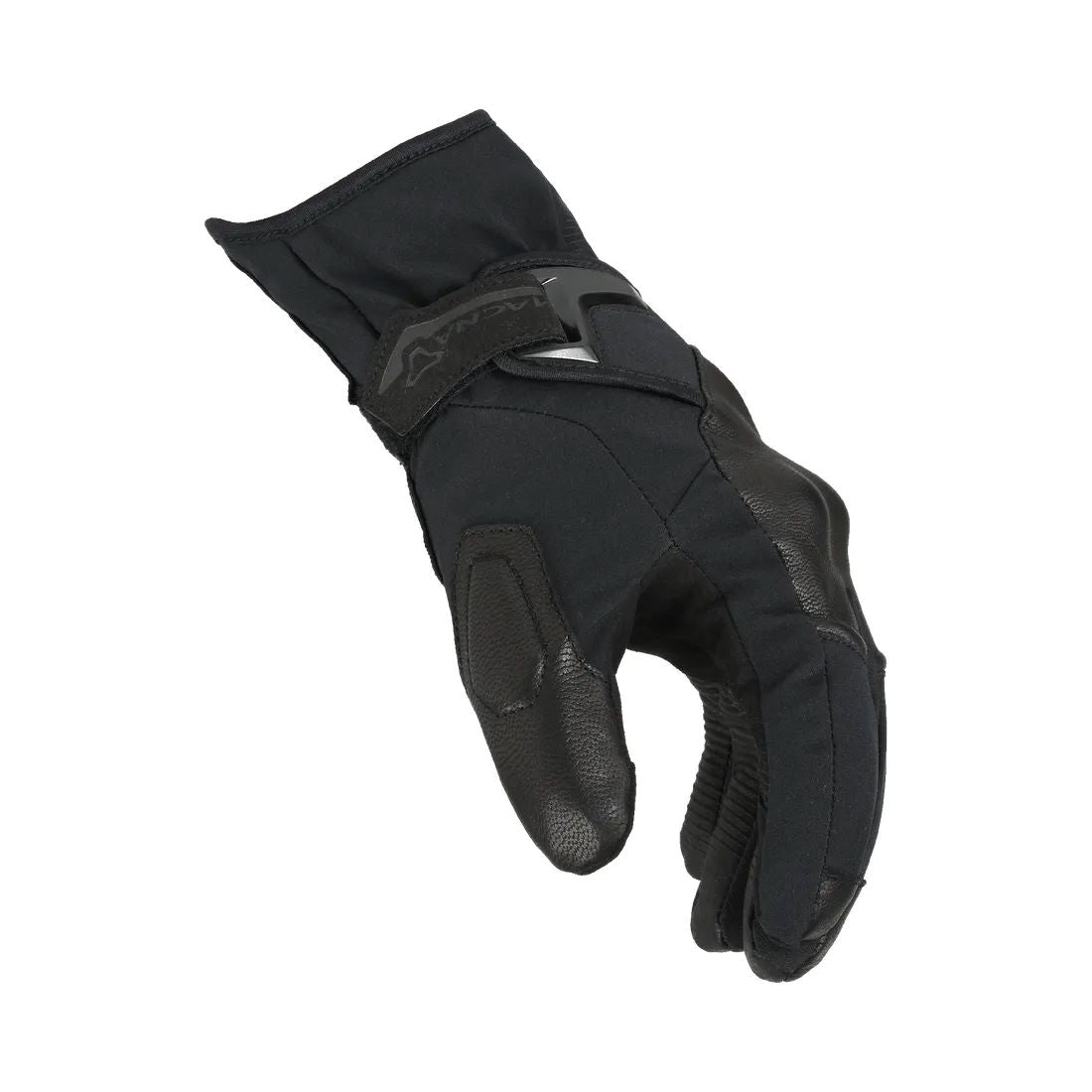 motorcycle gloves macna womens era rtx heated electric electrically thermos Bemberg goat leathertouch tip black touring adventure adv side