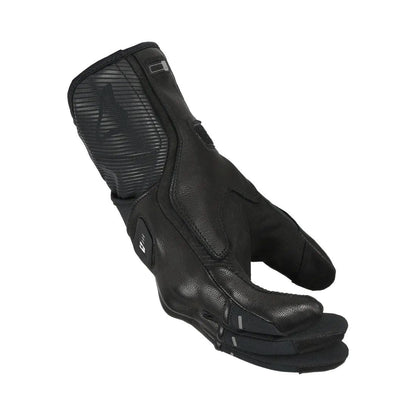 motorcycle gloves macna womens era rtx heated electric electrically thermos Bemberg goat leathertouch tip black touring adventure adv side