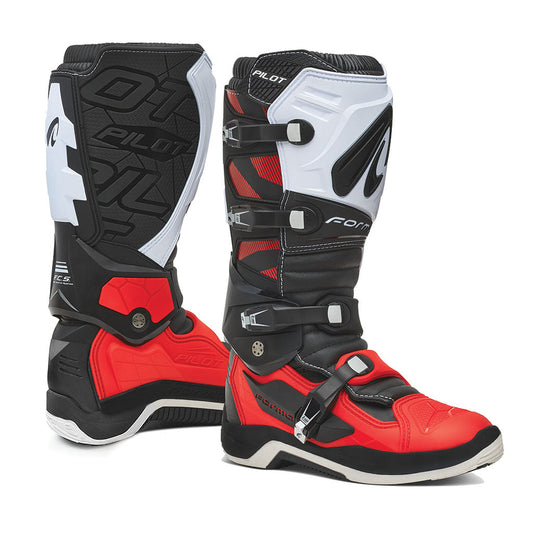 motocross boots red forma pilot pivot tech motorcycle racing sg 10 12 7 red