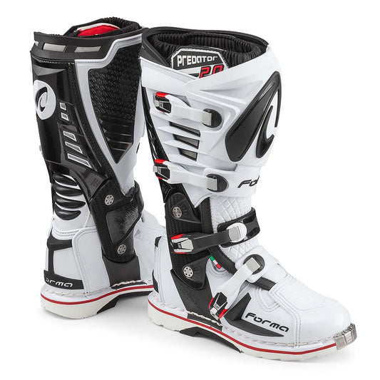 Forma Predator 2.0 motocross boots white home main usa america world service support warranty tech alpine 7 10 8 customer racing supercross riding gear footwear