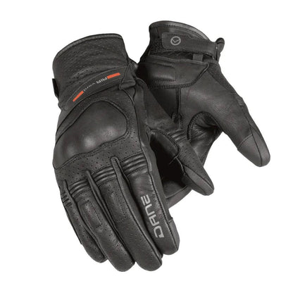motorcycle gloves dane nigra womens black goretex adventure adv tourer 